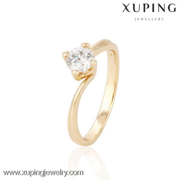 13995 Xuping ajustável anéis de casamento para as mulheres, banhado a ouro mulheres empilháveis ​​extravagantes anéis
